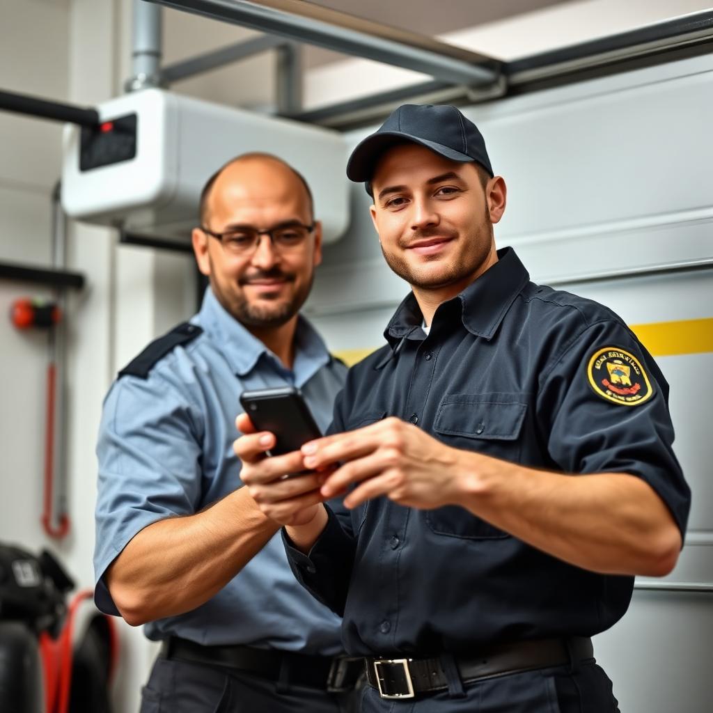 Garage Door Oceanside professional technician programming garage door opener